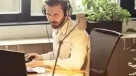 Man with headphones